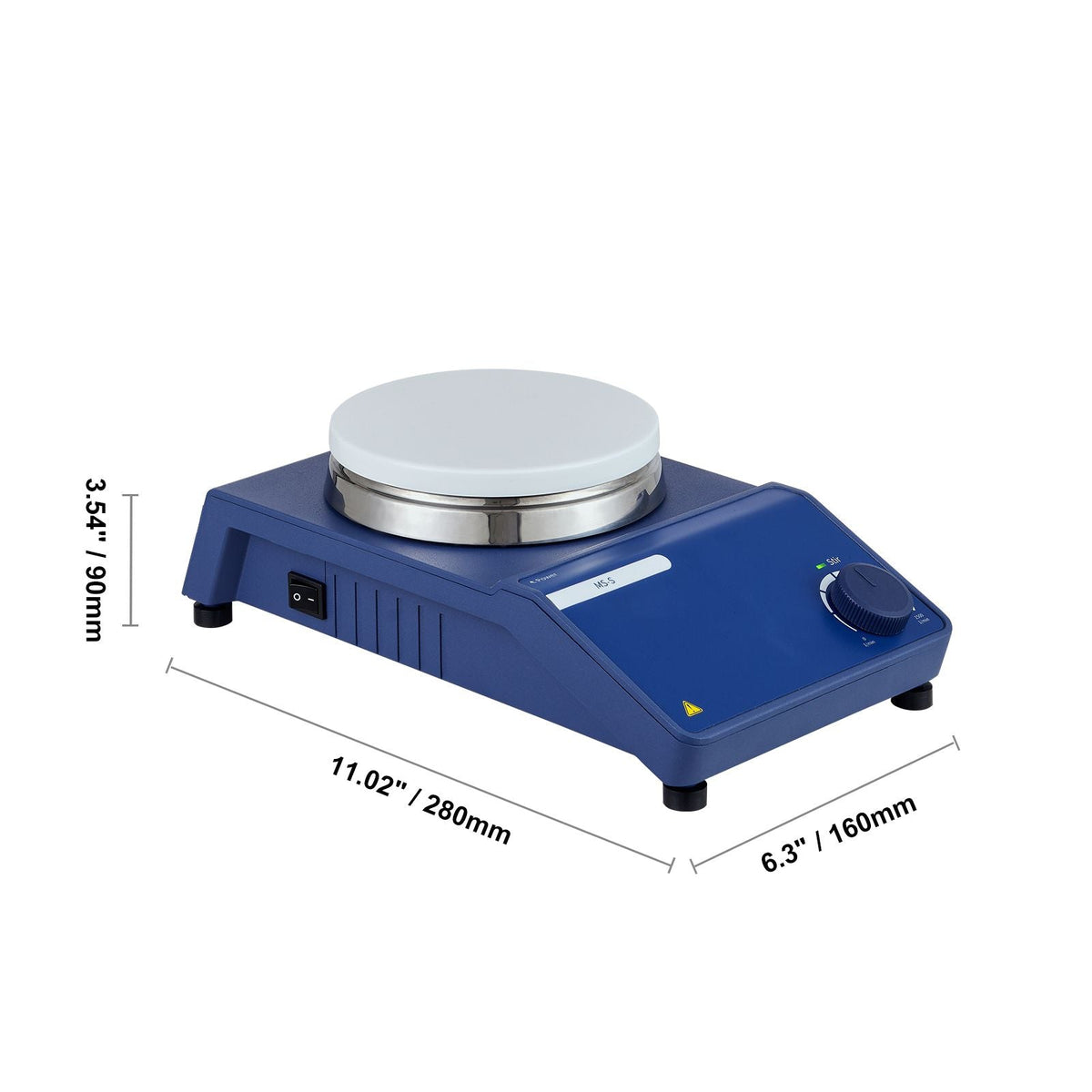 Magnetic Stirrer, 0-1500 RPM Stir Plate with Adjustable Speed Knob, 20L Plate Stirrer Kit, Stir Bar Included