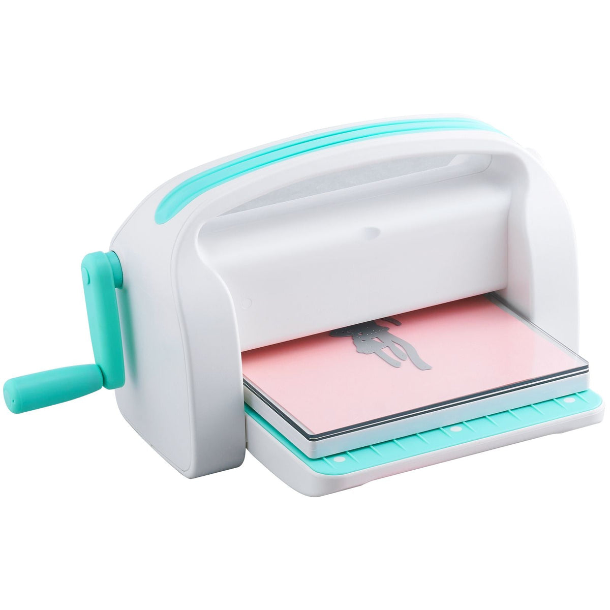 Manual Die Cutting & Embossing Machine, Portable Cut Machines, 9 inch Opening Scrapbooking Machine Full Kit Included, For Arts & Crafts, Scrapbooking, Card Making and Crafting, White