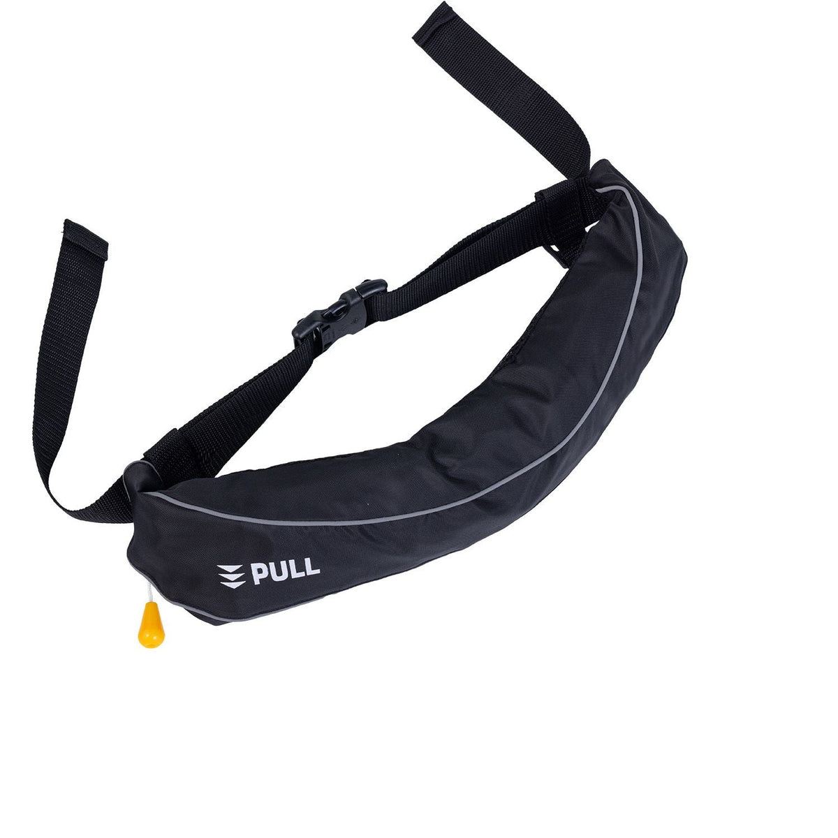 Manual Inflatable Belt Pack for Adults, 105N Buoyancy, Over 80 Pounds and Up to 59 in Waist Adjustable, Inflatable PFD Waist for SUP Paddelboarding, Kayaking, Black (CO2 Cylinder Not Included)