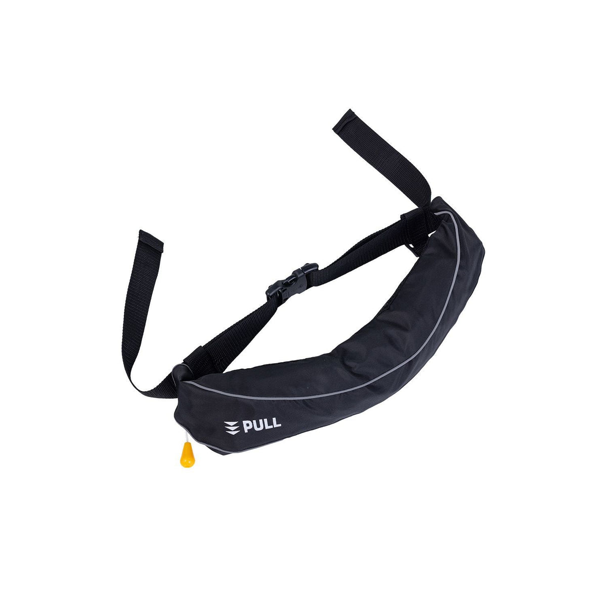Manual Inflatable Belt Pack for Adults, 105N Buoyancy, Over 80 Pounds and Up to 59 in Waist Adjustable, Inflatable PFD Waist for SUP Paddelboarding, Kayaking, Black (CO2 Cylinder Not Included)