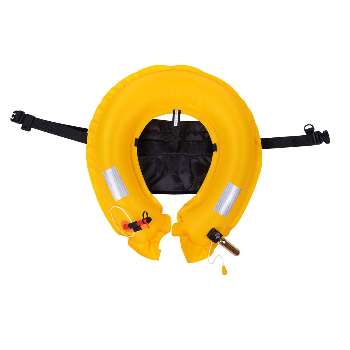 Manual Inflatable Belt Pack for Adults, 105N Buoyancy, Over 80 Pounds and Up to 59 in Waist Adjustable, Inflatable PFD Waist for SUP Paddelboarding, Kayaking, Black (CO2 Cylinder Not Included)