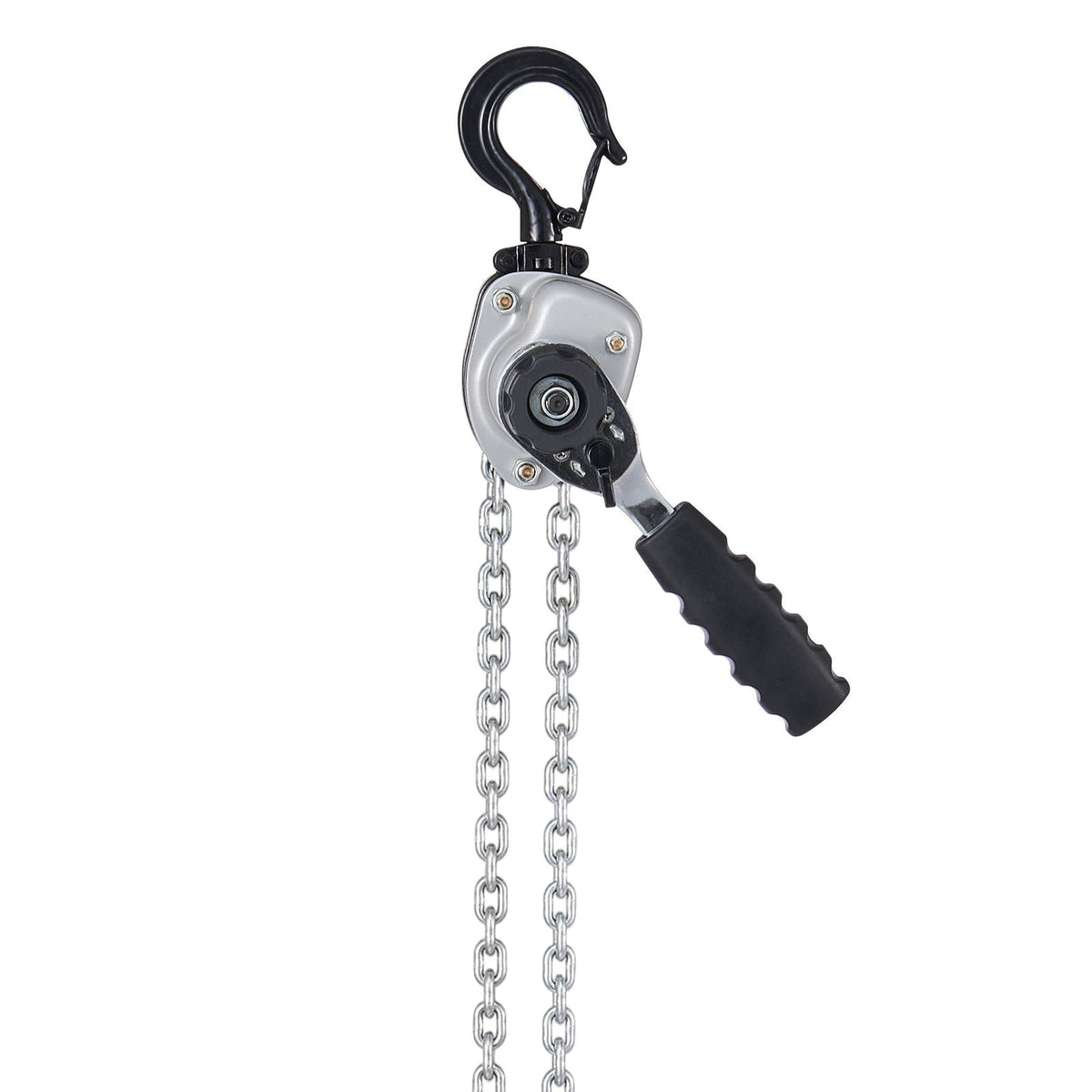 Manual Lever Chain Hoist, 1/2T 1100LBS Capacity Heavy Duty Come Along, 5FT Lift G80 Alloy Steel Chain With Dual Pawl Mechanical Brake,360°Rotating Hooks, for Warehouse Construction Garage