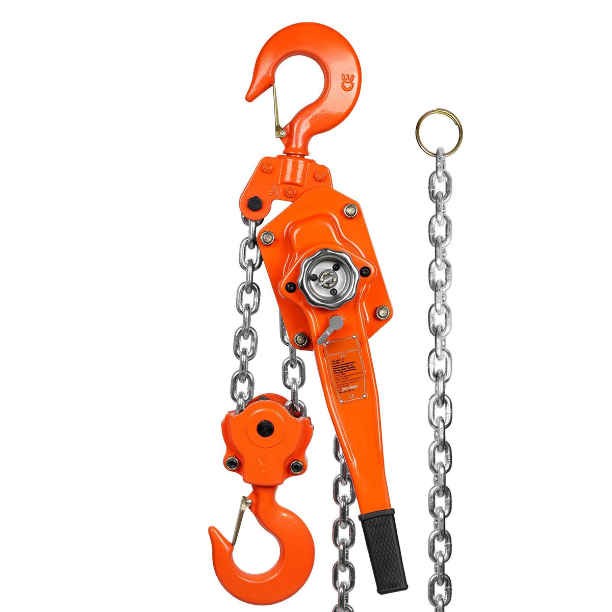 Manual Lever Chain Hoist, 6 Ton 13200 lbs Capacity 20 FT Come Along, G80 Galvanized Carbon Steel with Weston Double-Pawl Brake, Auto Chain Leading & 360° Rotation Hook, for Garage Factory Dock