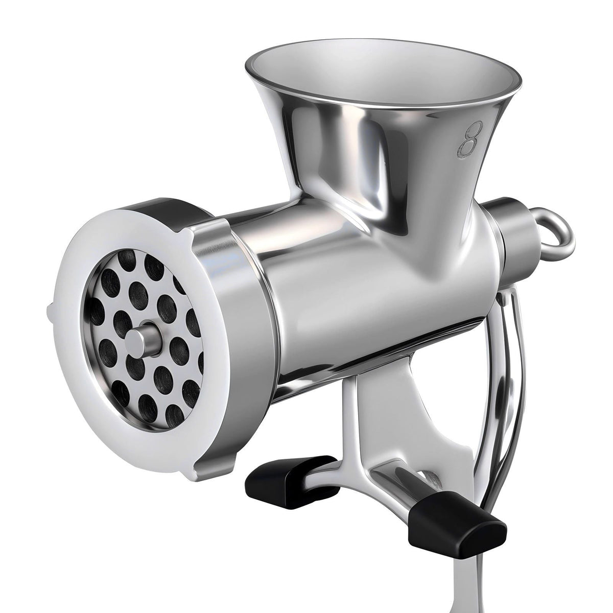 Manual Meat Grinder, 304 Stainless Steel Hand Crank Meat Mincer with Steel Table Clamp, Sausage Stuffer with 2 Cutting Plates & Sausage Tube, Food Grinder for Beef Chili Pork Kitchen Tabletop