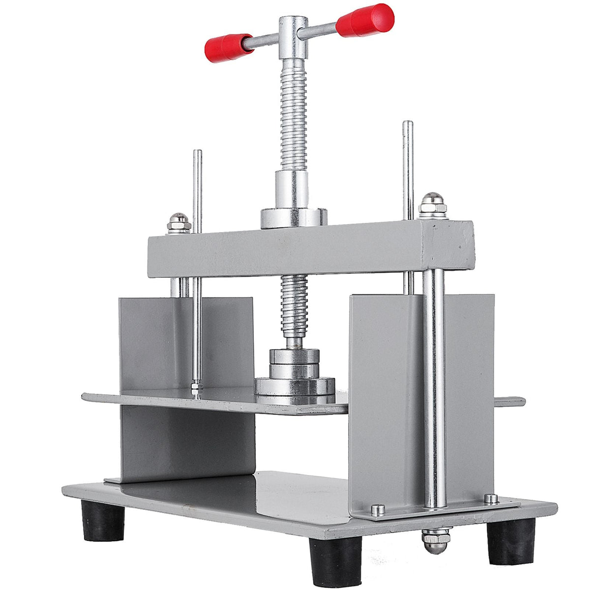 Manual Paper Press Machine, 12x8.6 inch for A4 Sized Papers Flatting Machine, 10cm Thickness Steel Frame Manual Flat Paper Press Machine, Papermaking Book Press