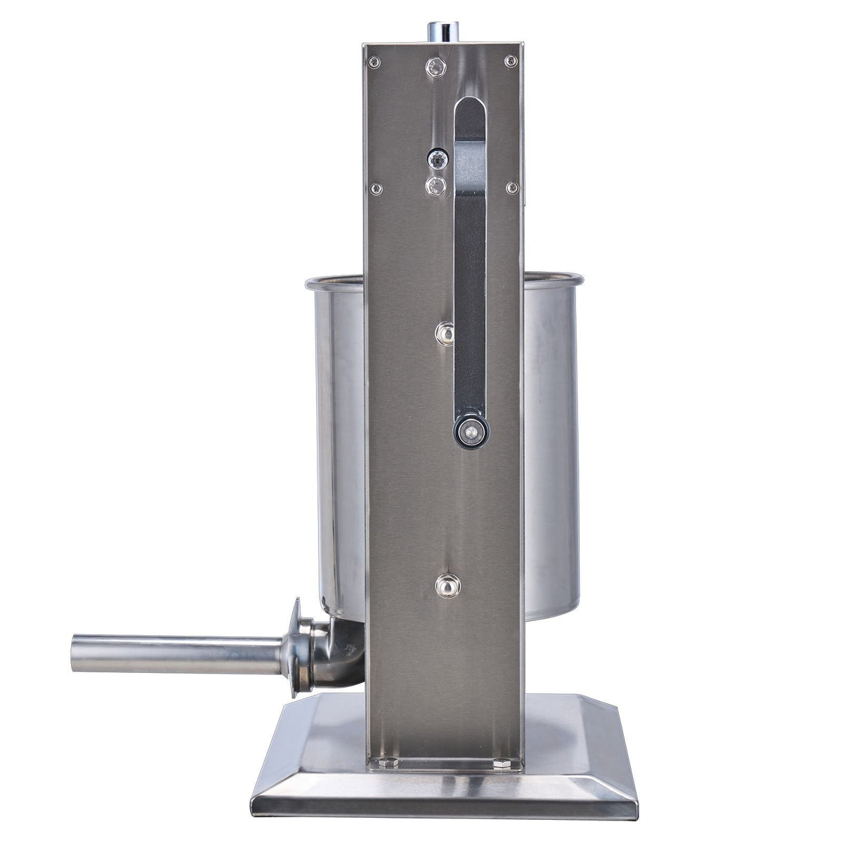 Manual Sausage Stuffer, 10 L / 22 LBS Vertical Sausage Machine, Dual-Speed Meat Stuffer, Made of Food-Grade 304 Stainless Steel, Includes 5 Stuffing Tubes, for Home Kitchen Restaurant Commercial