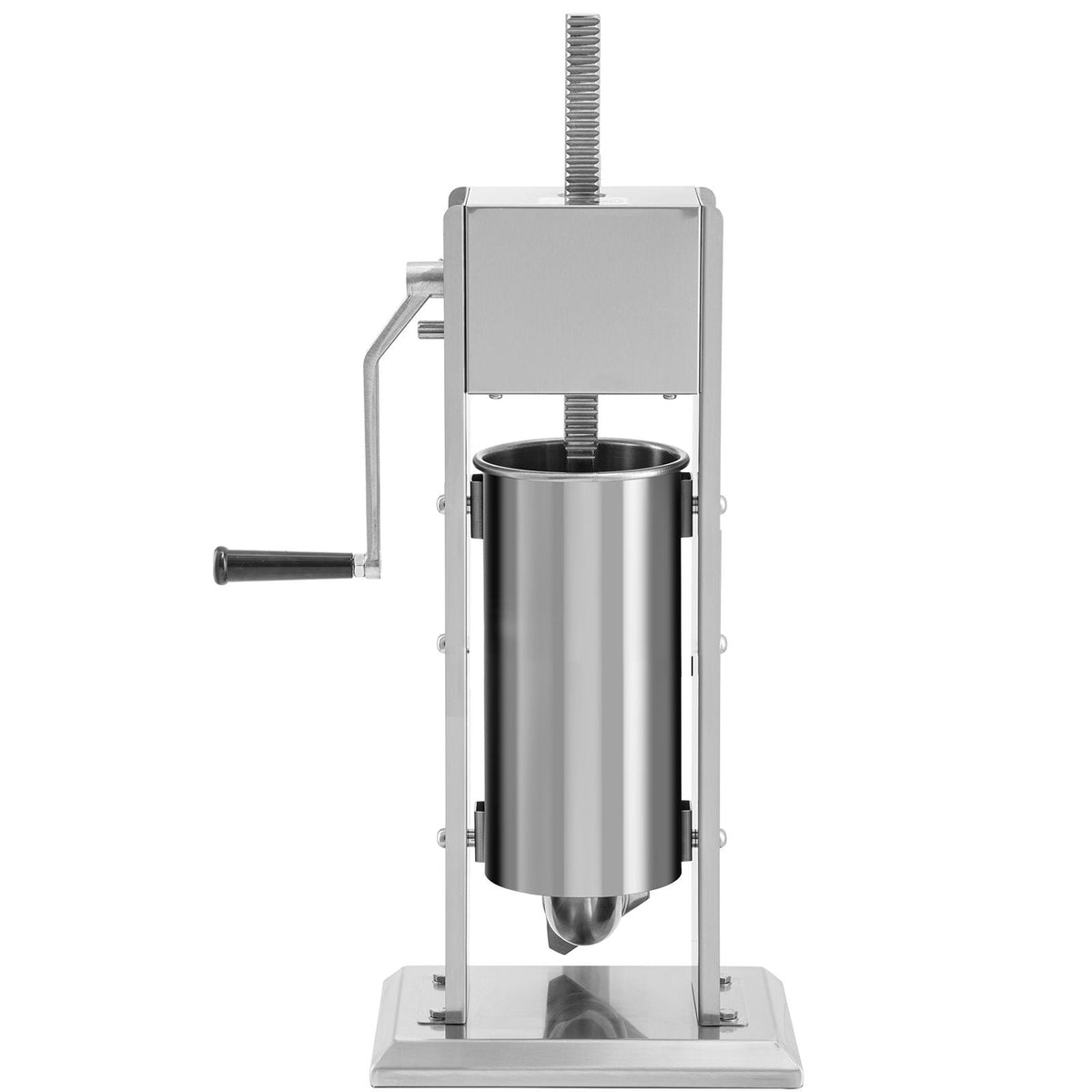 Manual Sausage Stuffer, 8LBS/5L Capacity, Two Speed 304 Stainless Steel Vertical Sausage Stuffer, Sausage Filling Machine with 4 Stuffing Tubes, Suction Base for Household or Commercial Use