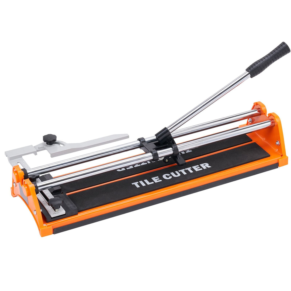 Manual Tile Cutter, 17 inch, Porcelain Ceramic Tile Cutter with Tungsten Carbide Cutting Wheel, Infrared Positioning, Anti-Skid Feet, Double Rails for professional installers or beginners
