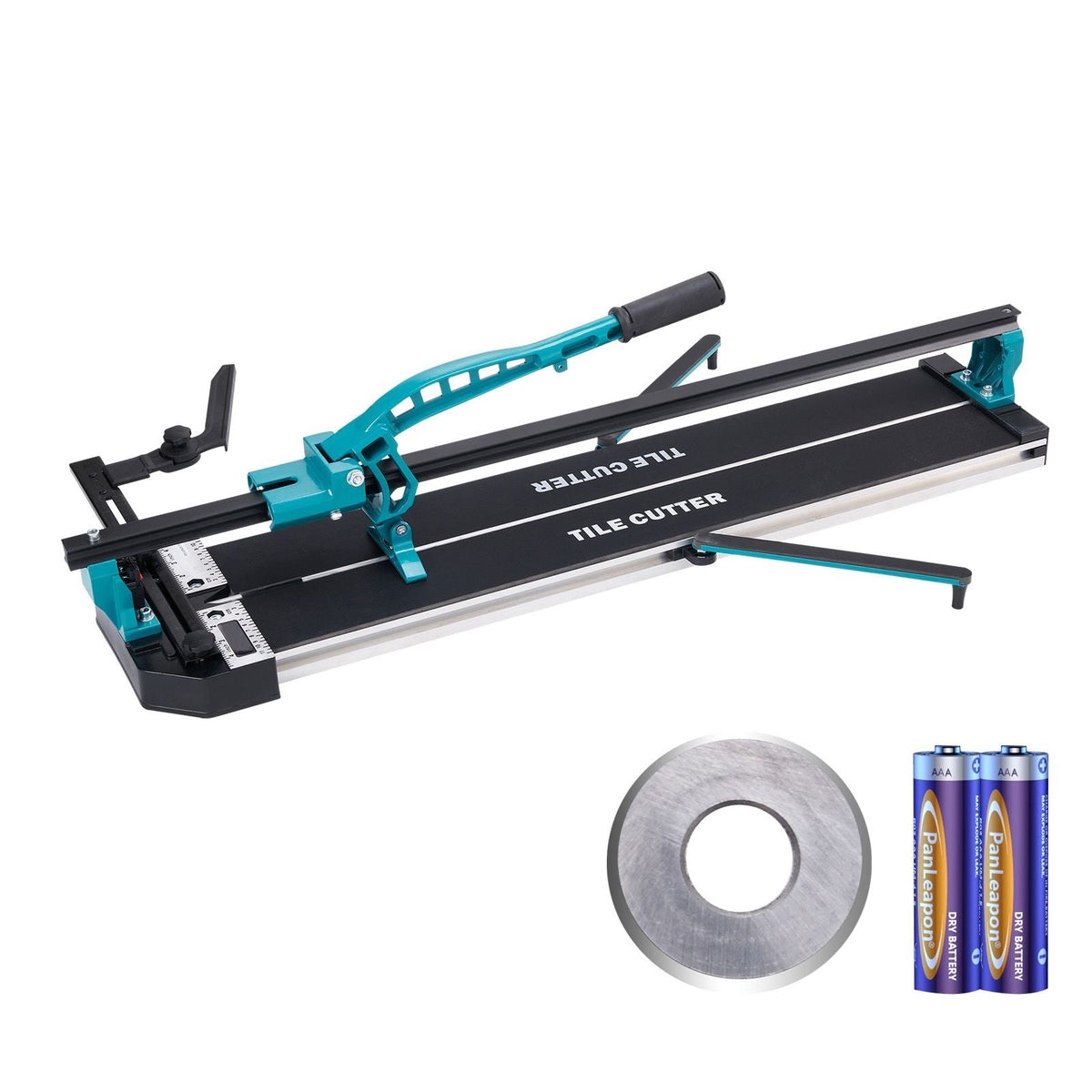 Manual Tile Cutter, 40 inch, Porcelain Ceramic Tile Cutter with Tungsten Carbide Cutting Wheel, Infrared Positioning, Anti-Skid Feet, Durable Rails for professional installers or beginners