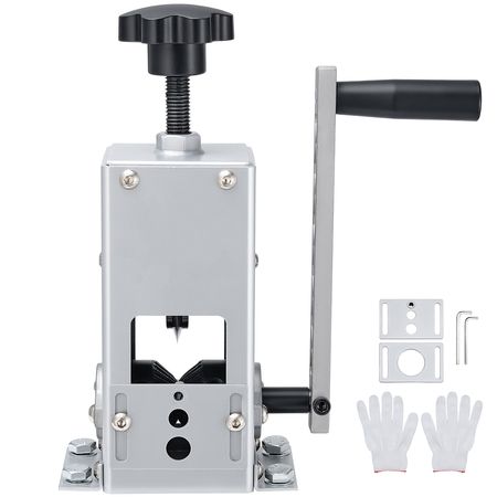 Manual Wire Stripper Machine, 0.06-1.18 in, Copper Cable Stripper Tool, Hand Crank or Drill Powered Modes, Heavy-Duty Q235 Frame Wire Stripping Machine, Easy to Use, for Scrap Copper Recycling