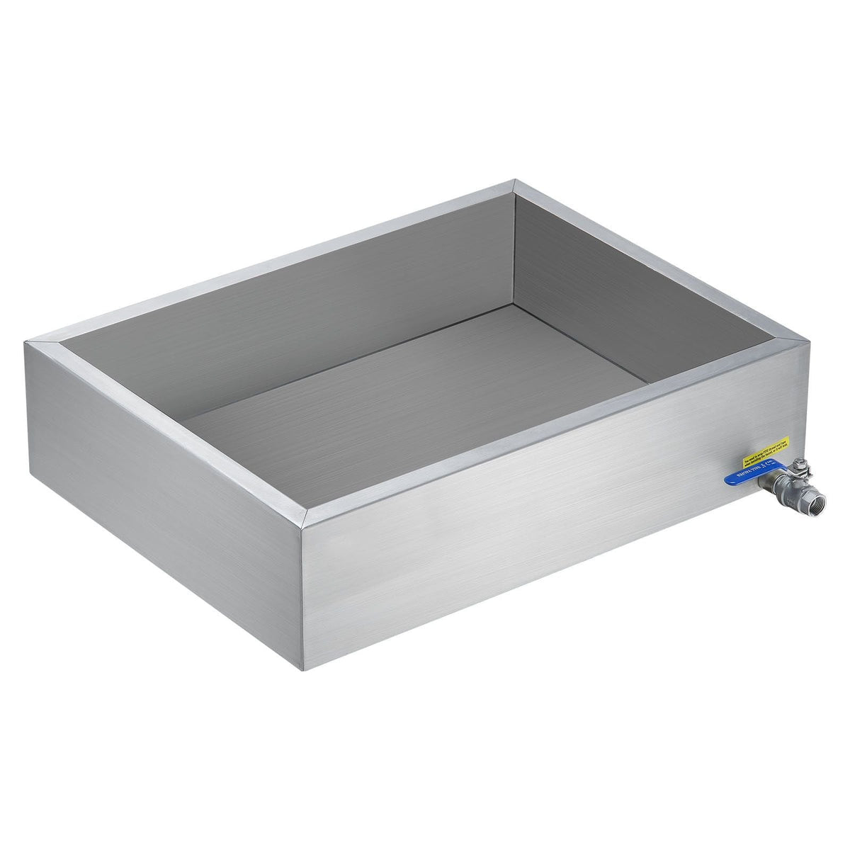 Maple Syrup Evaporator Pan, 11.2 Gallon, 162 Cups of 8.8oz Maple Syrup, Flat Evaporator Pan with 1 Valve and 3 Heating Methods, 304 Stainless Steel Maple Syrup Pan for Home, Outdoor
