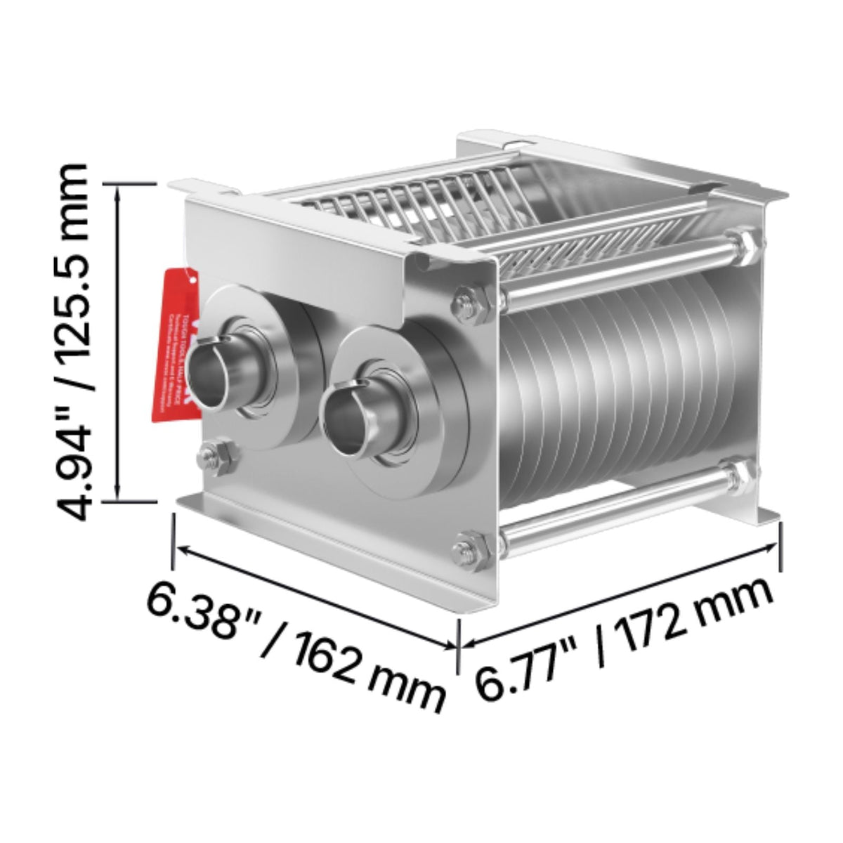 Meat Cutter Machine Blade, 7 mm Blade for Commercial Meat Cutter, One Set Blade for SJY-DQ90 Meat Cutting Machine, Stainless Steel, Cutter Slicer Blade Set for Boneless Meat, Soft Vegetables
