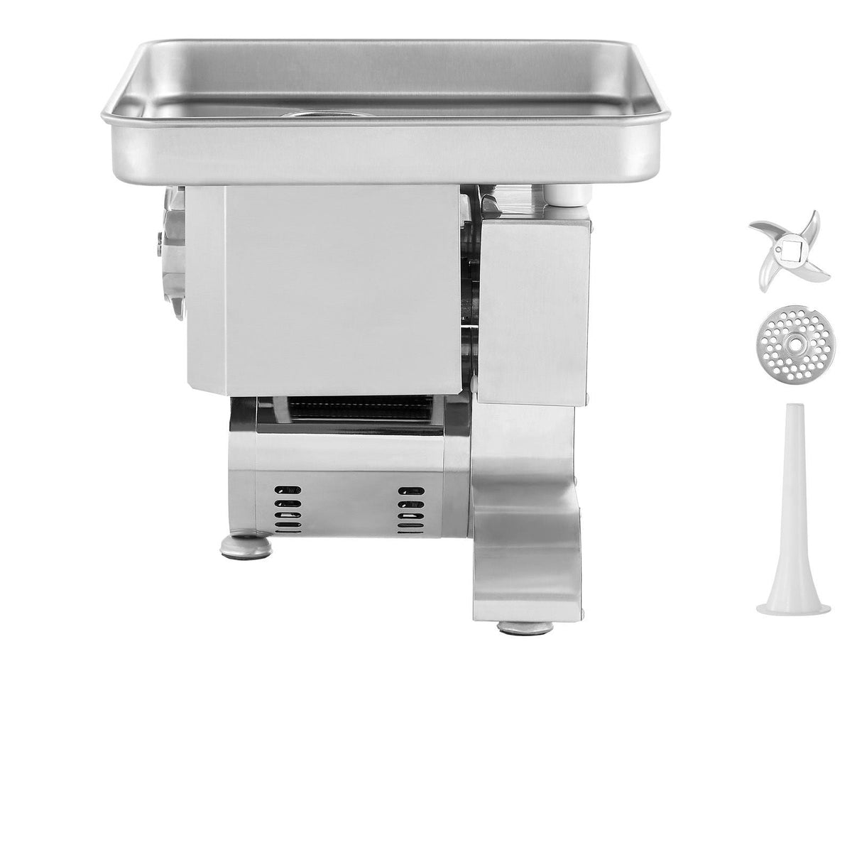 Meat Grinder, 11 Lbs/Min Electric Meat Grinder, Slicer, Sausage Stuffer with Blade, Grinding Plate, Sausage Maker, Stainless Steel Commercial Meat Mincer for Slice Shred Dice, Restaurant Butcher
