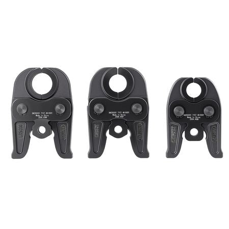 MegaPress Jaws, 3PCS Pressing Jaws 1/2", 3/4" & 1" for MegaPress Carbon Steel Pipes, Compatible with Standard Press Tools, Includes Carrying Case