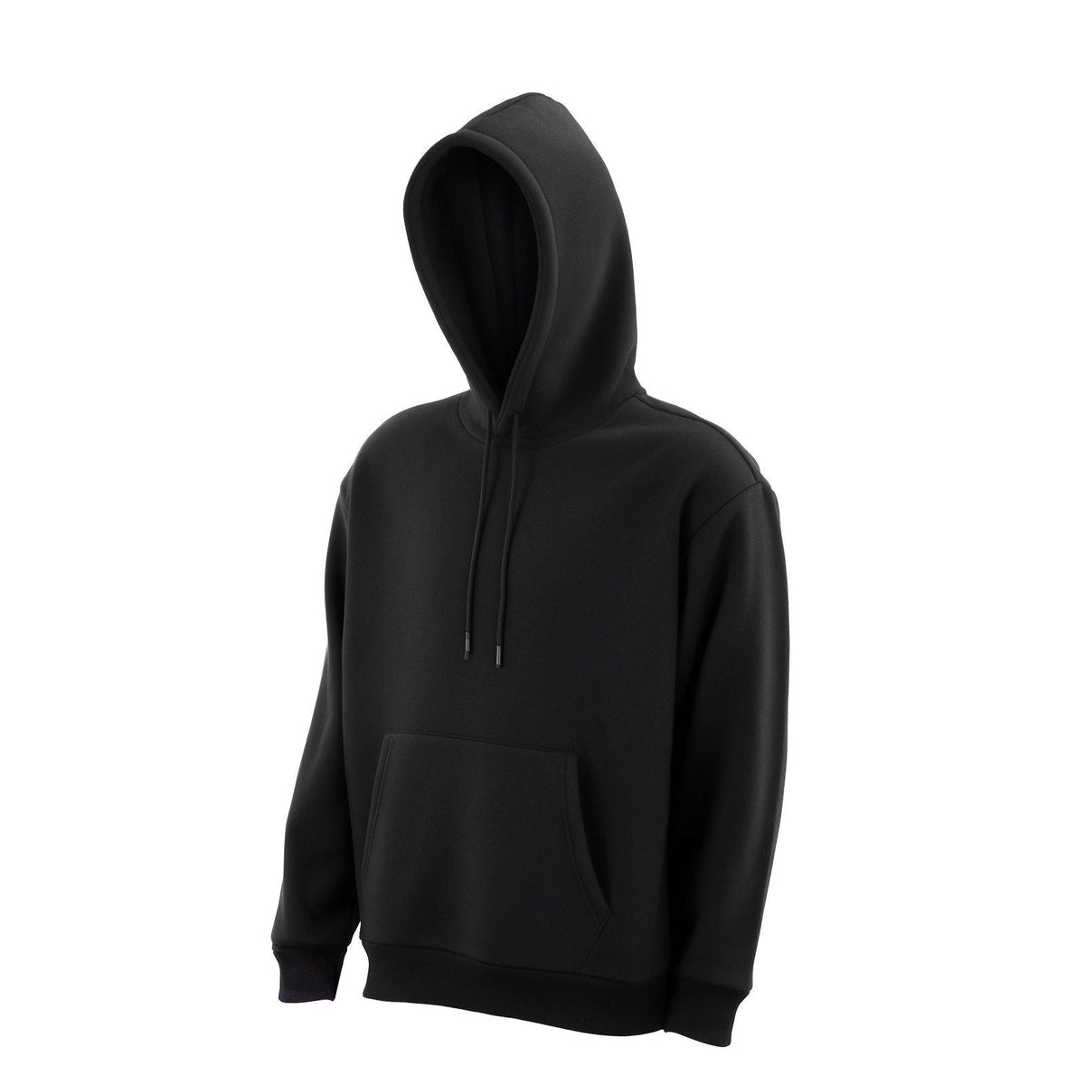 Men Pullover Hoodie, XX-Large Size, Fleece Long Sleeve Comfy Casual Basic Pullover Hooded Sweatshirt, Warm & Skin-friendly, Practical & Trendy, Black Hoodie with Large Pocket for Fall & Winter