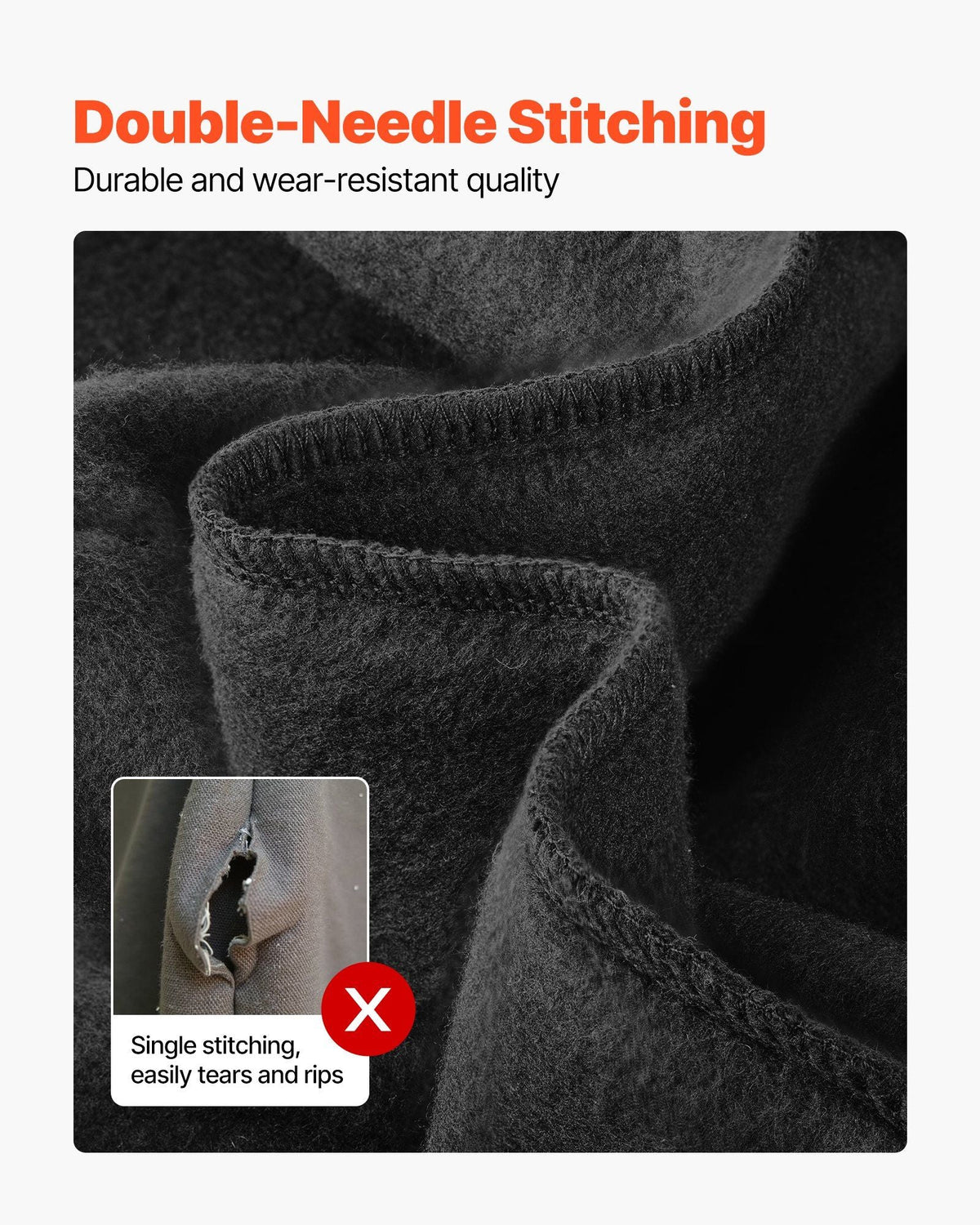 Men Pullover Hoodie, XX-Large Size, Fleece Long Sleeve Comfy Casual Basic Pullover Hooded Sweatshirt, Warm & Skin-friendly, Practical & Trendy, Black Hoodie with Large Pocket for Fall & Winter