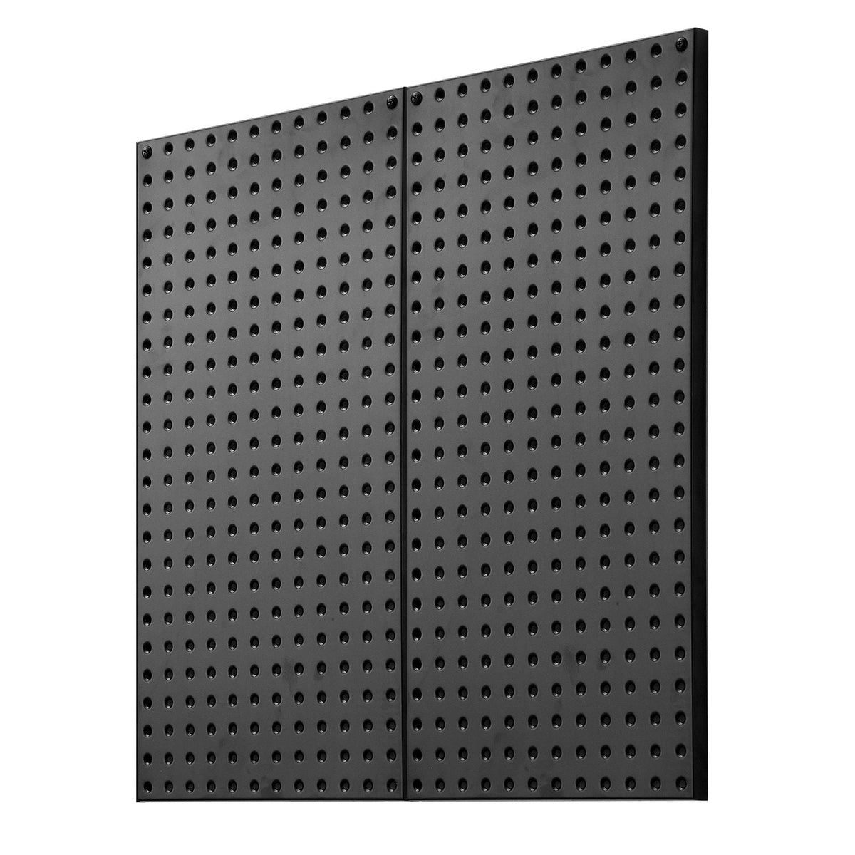 Metal Pegboard Panels, 32" x 16" Pegboard, 2 Panels, Heavy Duty Steel Peg Board Wall Organizer, for Living Room Garage Tool Storage Workbench Office Organization Craft Room Kitchen Home, Black