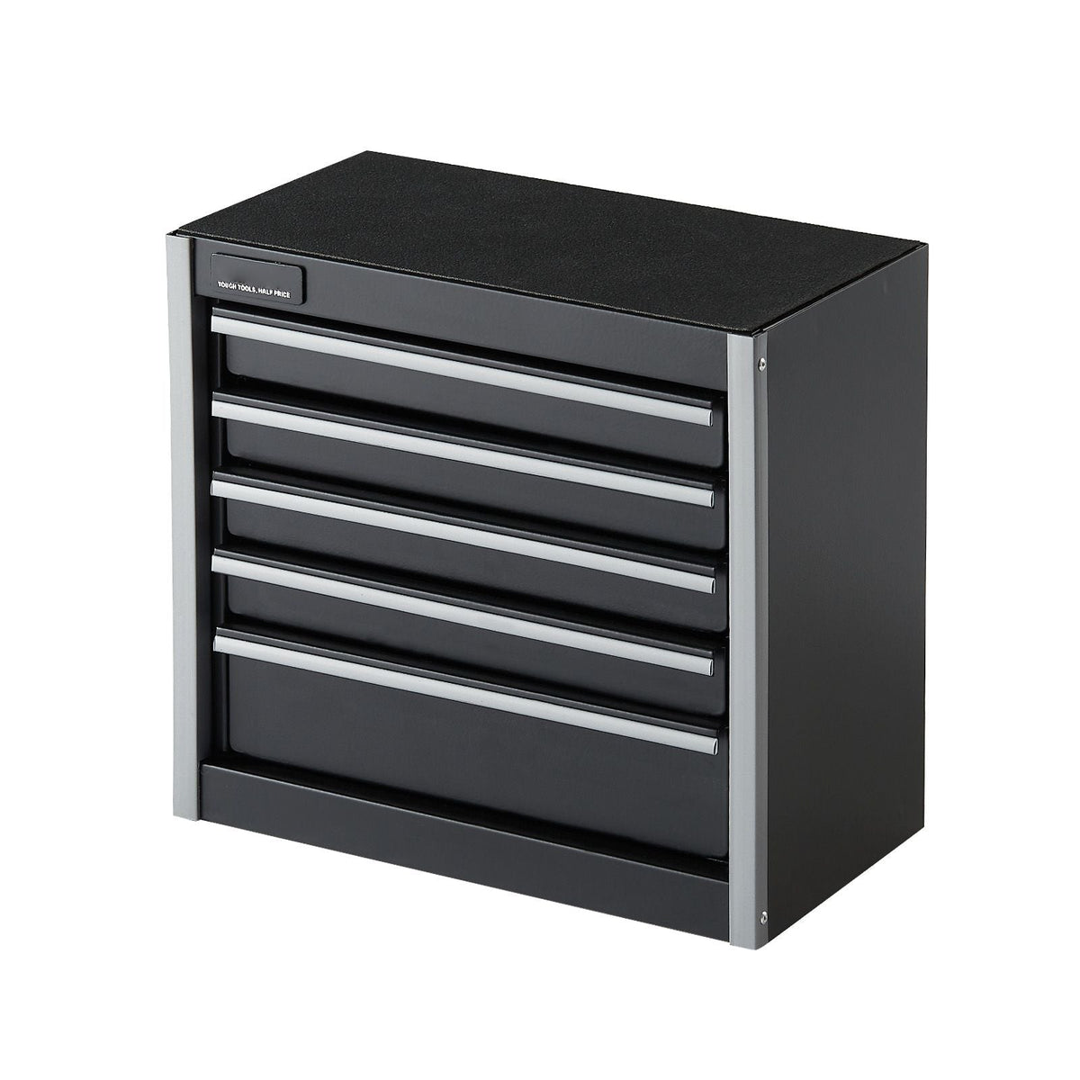 Metal Tool Box, 8.6-inch, Portable Metal Tool Box with 5 Drawers, Small Tool Chest with EVA Liners and PP Feet Pads, Heavy-Duty Steel With Ball Bearing Opening and Powder Coated Finish, Black