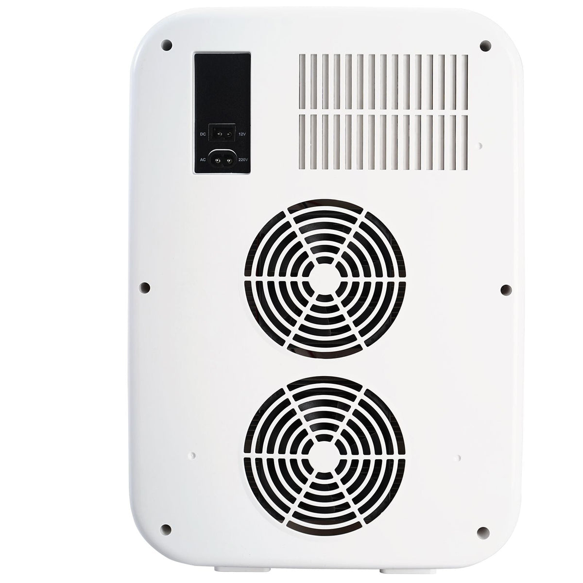 Mini Fridge, 20L Skincare Fridges with Temper Control Touch Screen, Portable Small Beverage Refrigerator for Bedroom Office Car Dorm, AC/DC Cool Warmer for Cosmetic Drink Milk, White