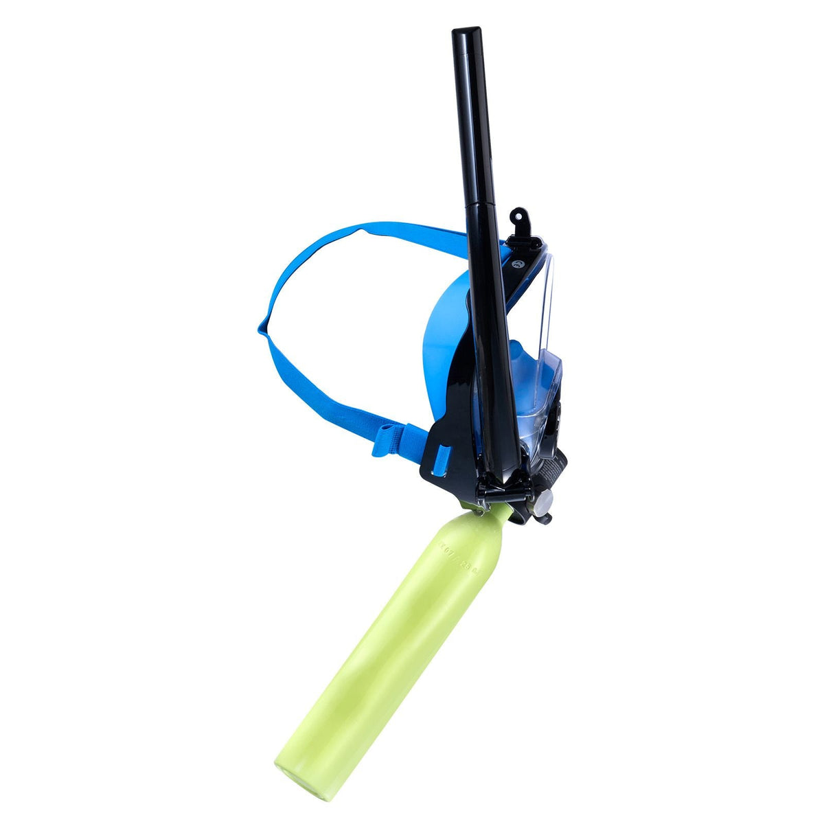 Mini Scuba Tank with Sub-Mask, 0.5L Portable Diving Tank for Underwater Breathing, Reusable Lung Diving Cylinder up to 10 Minutes Dive Time, Emergency Rescue Pony Bottle with Pump for Snorkeling