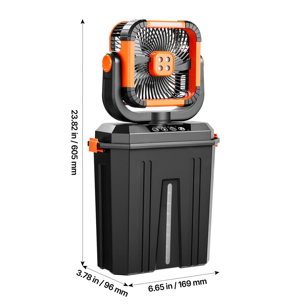 Misting Fan, 2400RPM Motor Camping Misting Fan, Mister Cooling Fans with 3.17 gal Water Tank, 20000mAh Battery, 4-Speed Wind & 3 Lighting Modes, Water Cooling Fans for Indoor, Outdoor, Patio
