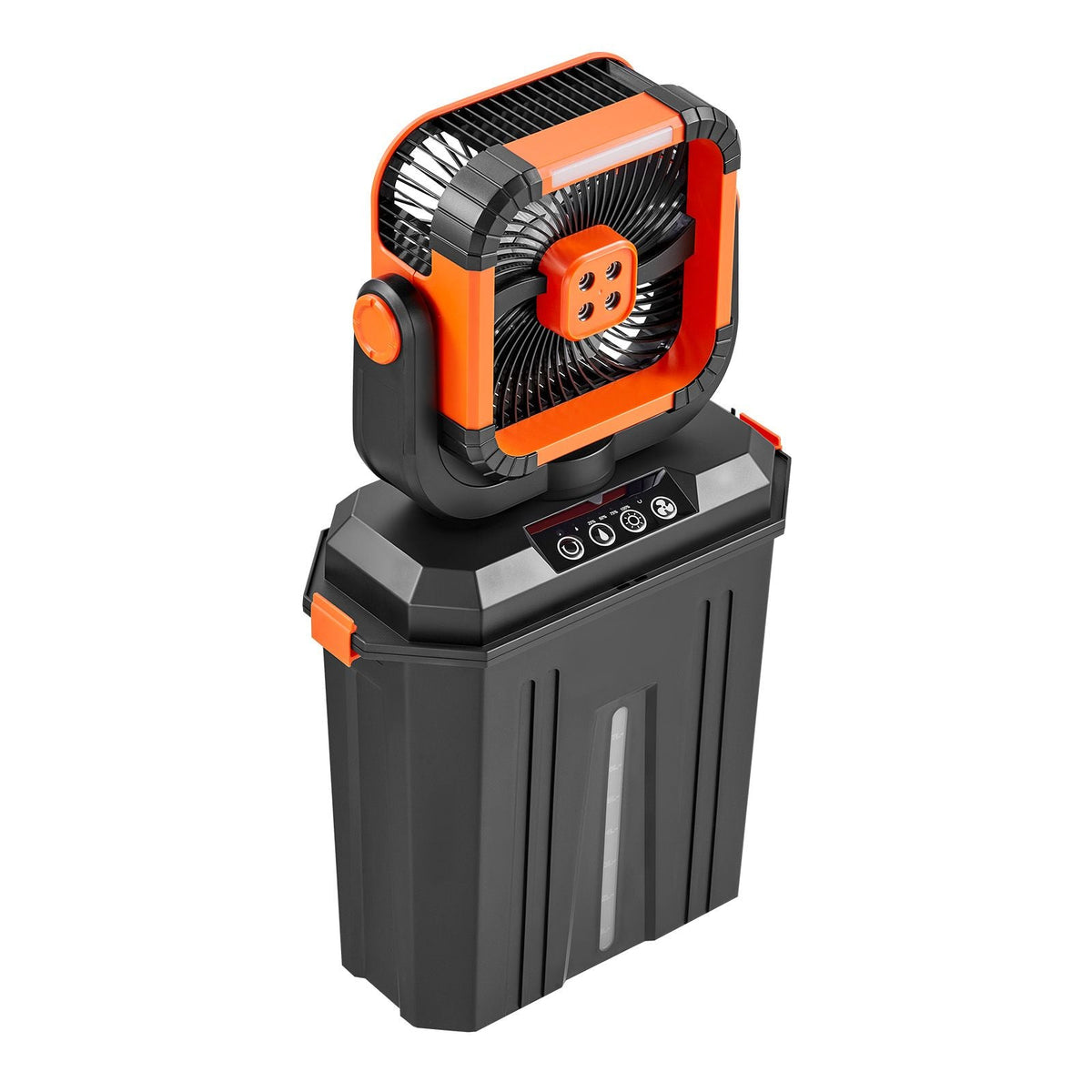 Misting Fan, 2400RPM Motor Camping Misting Fan, Mister Cooling Fans with 3.17 gal Water Tank, 20000mAh Battery, 4-Speed Wind & 3 Lighting Modes, Water Cooling Fans for Indoor, Outdoor, Patio