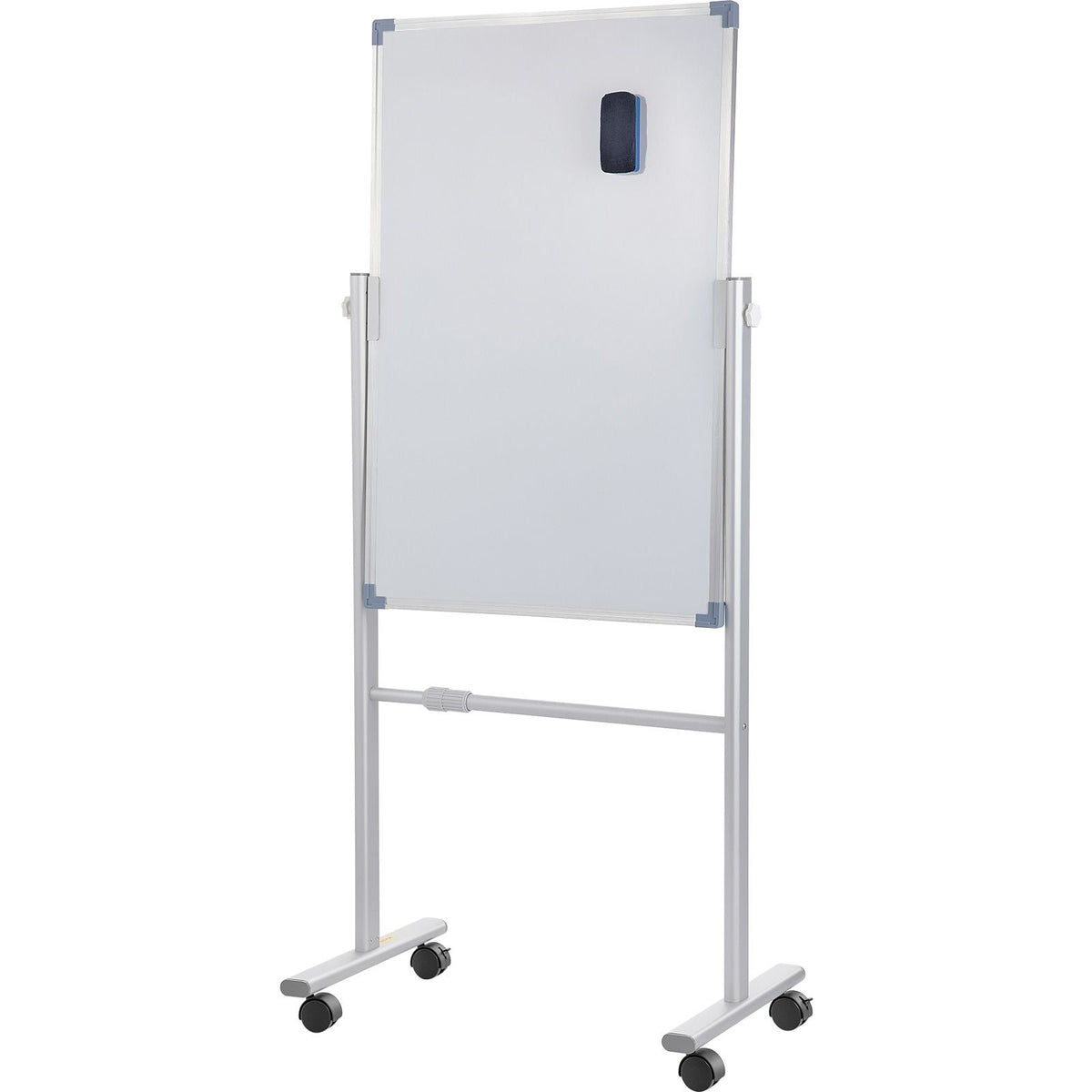 Mobile Magnetic Whiteboard, 36 x 24 Inch, Double Sided, 360 Degree Reversible Rolling Dry Erase Board, Height Adjustable with Aluminum Frame and Lockable Swivel Wheels, for Office School Home
