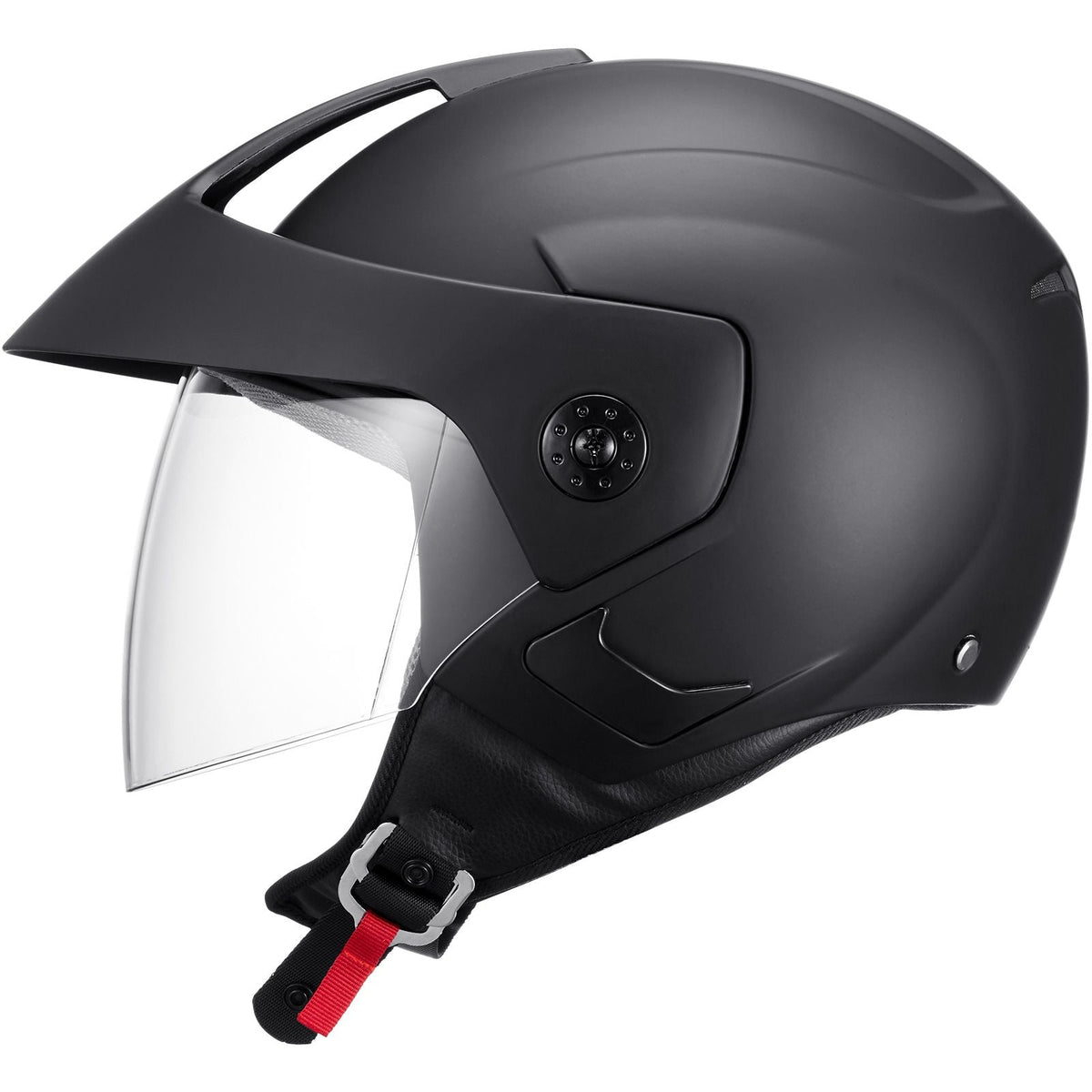 Motorcycle Helmet, 3/4-Face, Smart Street ABS & High Density Helmet with Interchangeable Lens, DOT Approved Comfortable Motocross Helmet, Fit for Youth & Adults