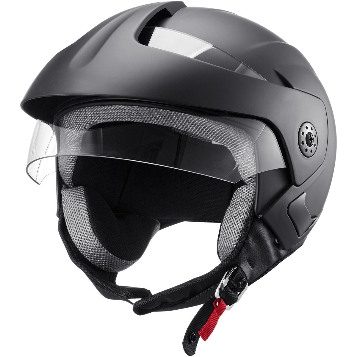 Motorcycle Helmet, 3/4-Face, Smart Street ABS & High Density Helmet with Interchangeable Lens, DOT Approved Comfortable Motocross Helmet, Fit for Youth & Adults