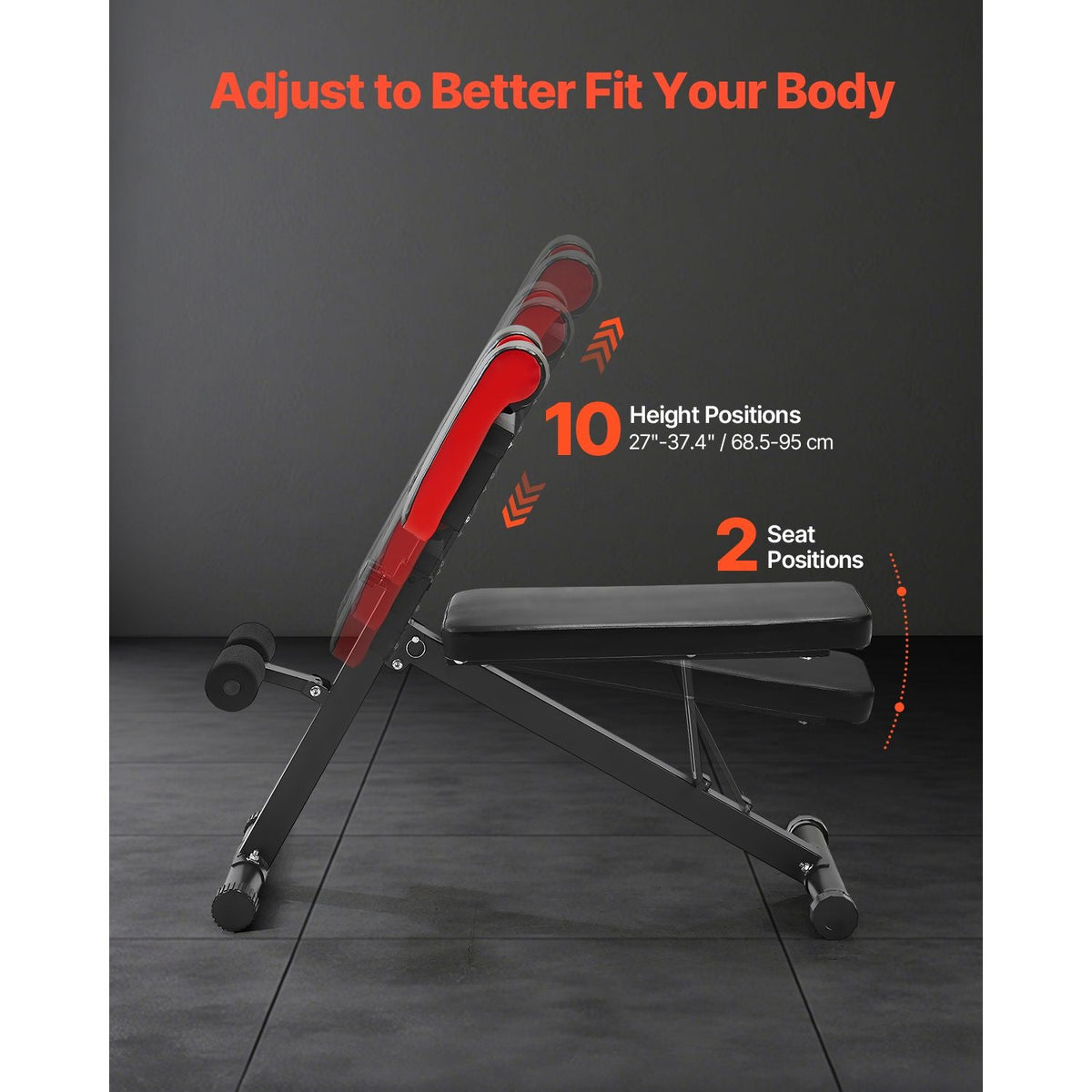 Multi-Functional Weight Bench for Full Body Workout, Roman Chair Hyperextension Bench, 330 lbs Adjustable & Foldable Equipment for Back Arm Core Ab Workout, Sit Up Exercise Machine for Home Gym