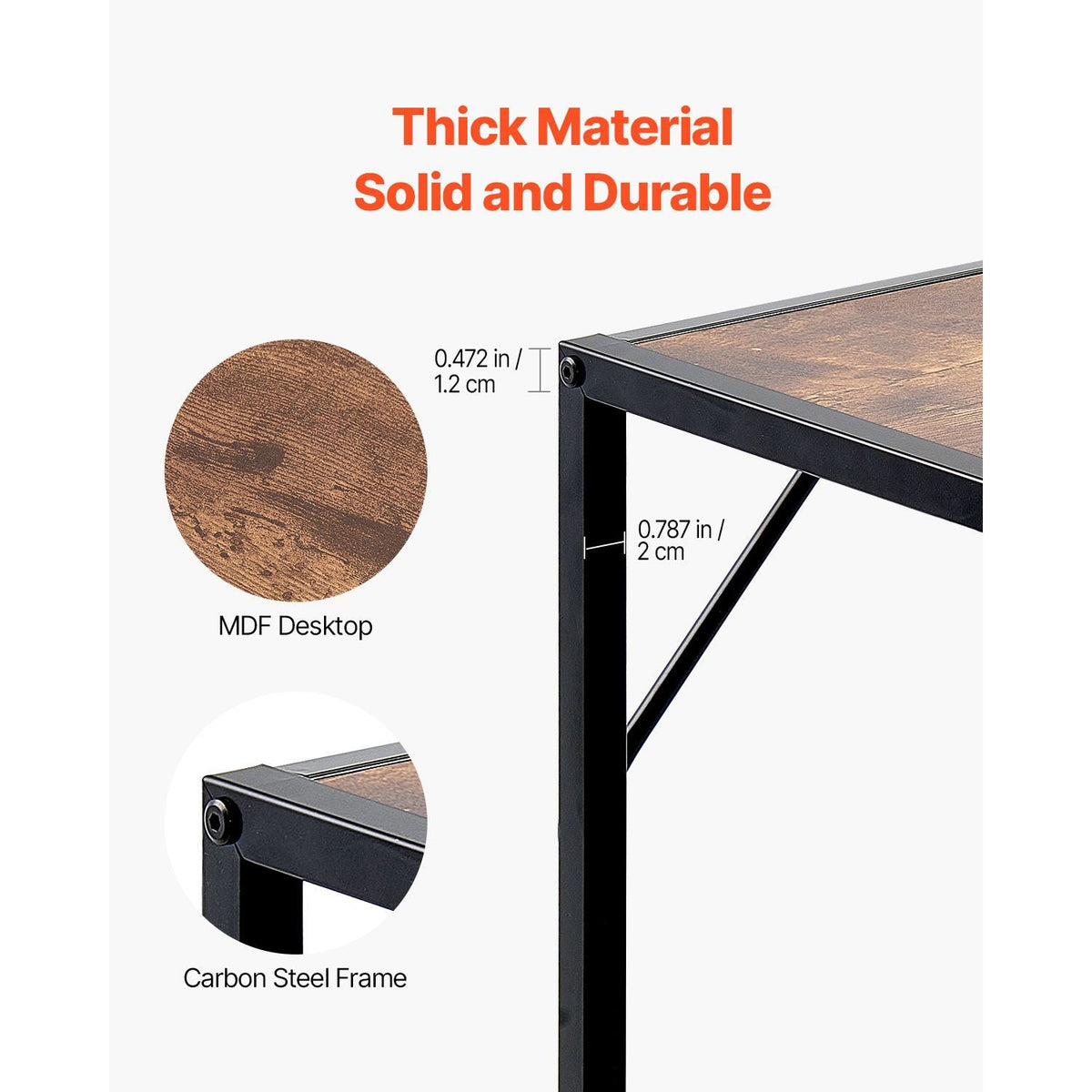 Narrow Console Table, 41.7" Behind Couch Table with Power Outlets, 2-Tier Long Entryway Table, Sofa Table with Metal Frame and Charge Station, for Entryway, Hallway, Living Room