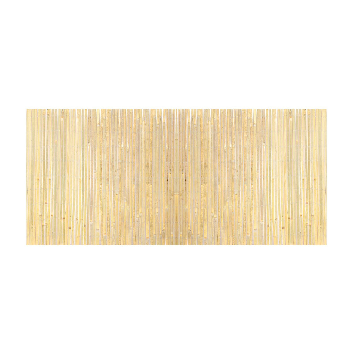 Natural Bamboo Slat Screening, Eco-Friendly Privacy Bamboo Slat Fence, 3 ft H x 19.6 ft L Decorative Bamboo Screen Panel, for Garden, Backyard, Balcony, Patio, Pool Side