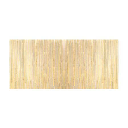 Natural Bamboo Slat Screening, Eco-Friendly Privacy Bamboo Slat Fence, 3 ft H x 19.6 ft L Decorative Bamboo Screen Panel, for Garden, Backyard, Balcony, Patio, Pool Side