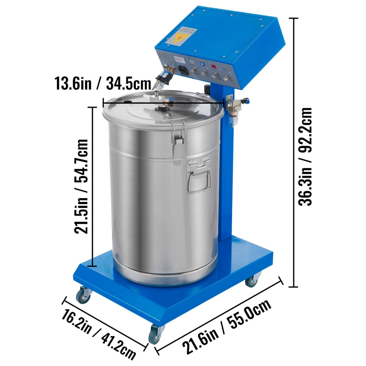 New Electrostatic Spray Powder Coating System Machine Spraying Gun Paint System Powder Coating Equipment