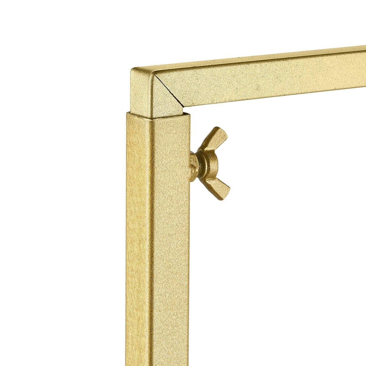Over The Table Rod Stand with Clamps, 13"-42" Tall & 28"-98" Length Adjustable, Metal Table Arch Stand, Tabletop Balloon Arch Frame for Wedding Birthday Party Christmas Decorations, Gold