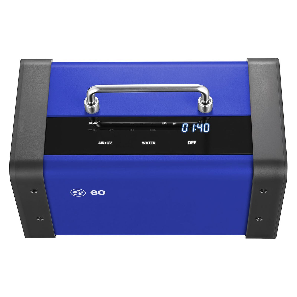 Ozone Generator, 60000mg/h Commercial Ozone Machine, with 15s Delayed Start & Dual-Hose Water Mode & LCD Touchscreen, Industrial Deodorizer for Car, Smoke, Home Odors, Up to 4800 sq.ft