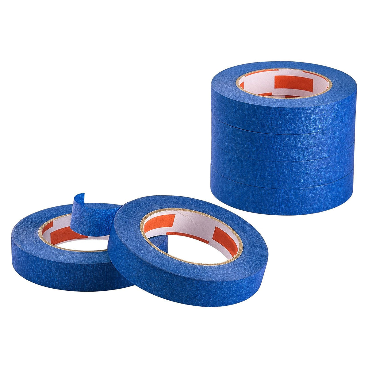 Painters Tape, 1 Inch Wide (0.94 In x 60 Yds), 6 Rolls, Blue Painter Tape for Painting, Edge, Trim, Ceiling, Masking Tape Protects Surfaces and Removes Easily, DIY Craft Art, Labeling Decoration