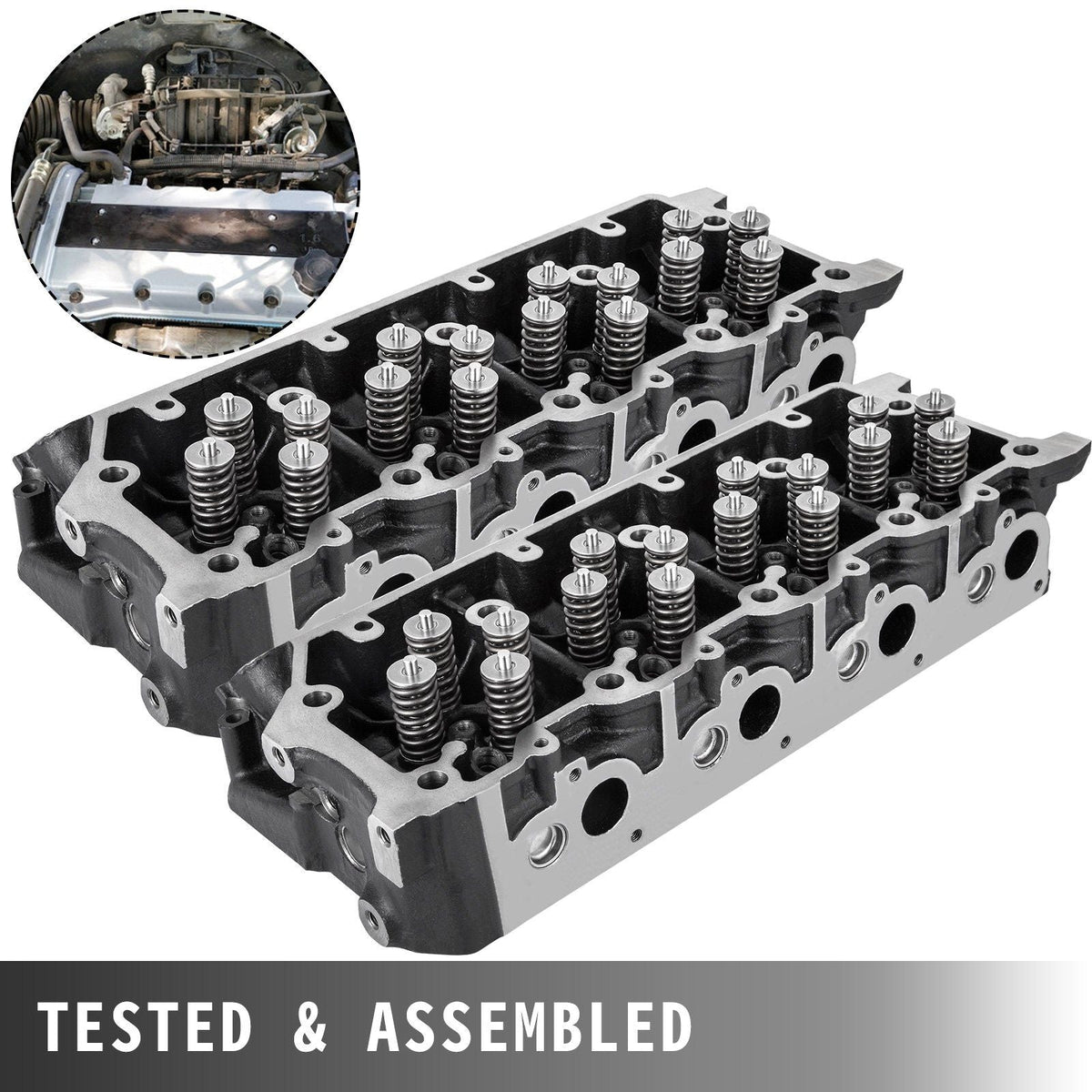 Pair Cylinder Heads for Ford 6.0 Turbo Diesel Truck 18mm Bare Casting No Core