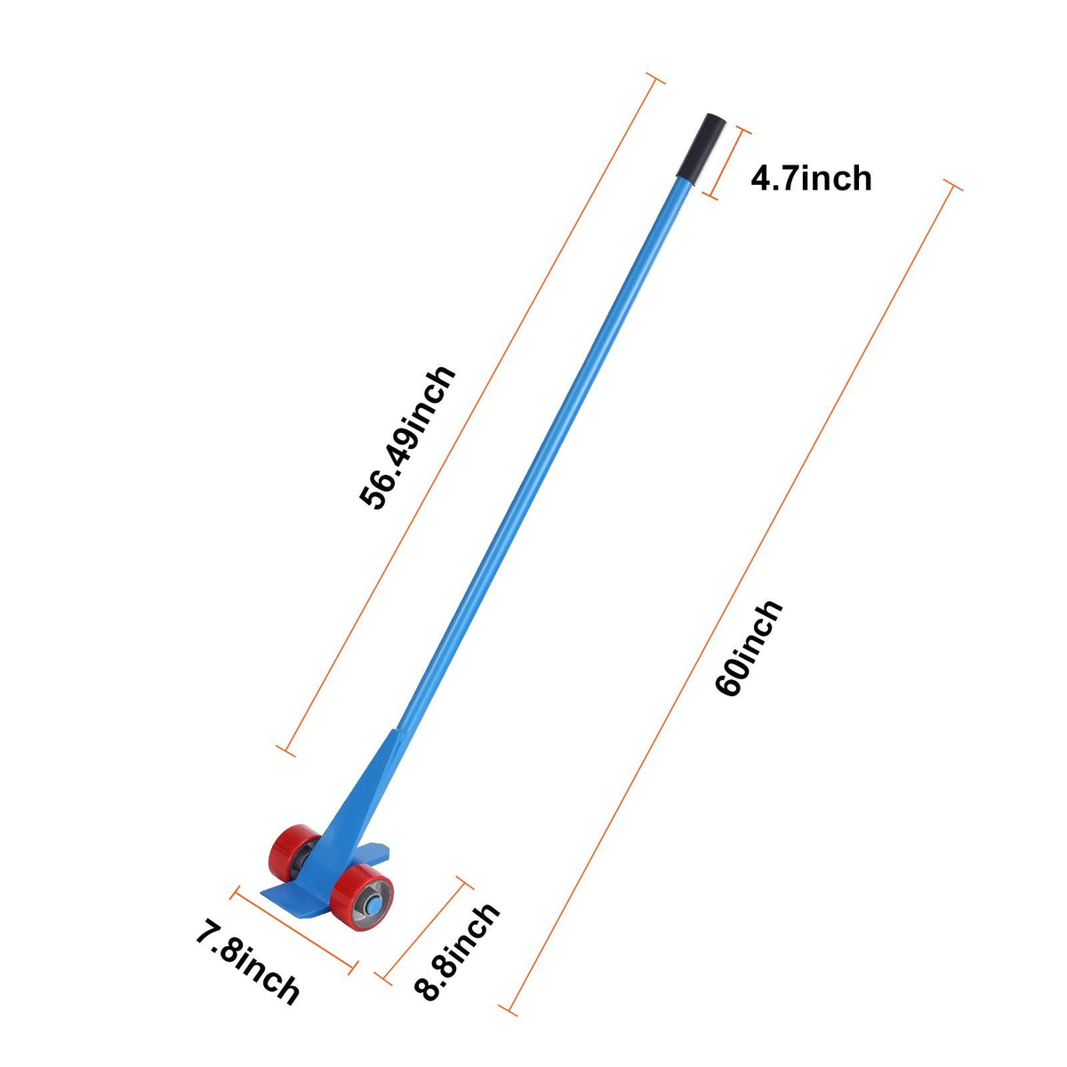 Pallet Buster, 60-Inch Handle, 8818 lbs Weight Capacity, Q235 Carbon Steel, Heavy Duty Deck Wrecker Demolition Wood Pallet Tool Breaker Pry Bar Puller for Efficient and Effortless Board Removal
