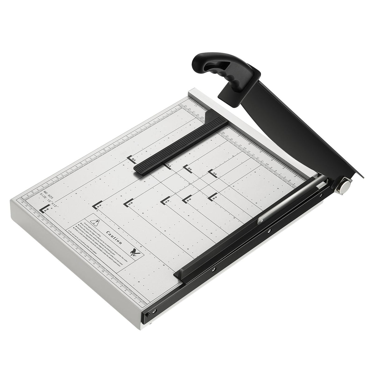 Paper Cutter, Guillotine Trimmer, 15" Cut Length, 16 Sheets Capacity, Heavy Duty Guillotine Paper Cutter with Guard Rail/Blade Lock for Cardstock/Cardboard, Paper Trimmer for Home Office School