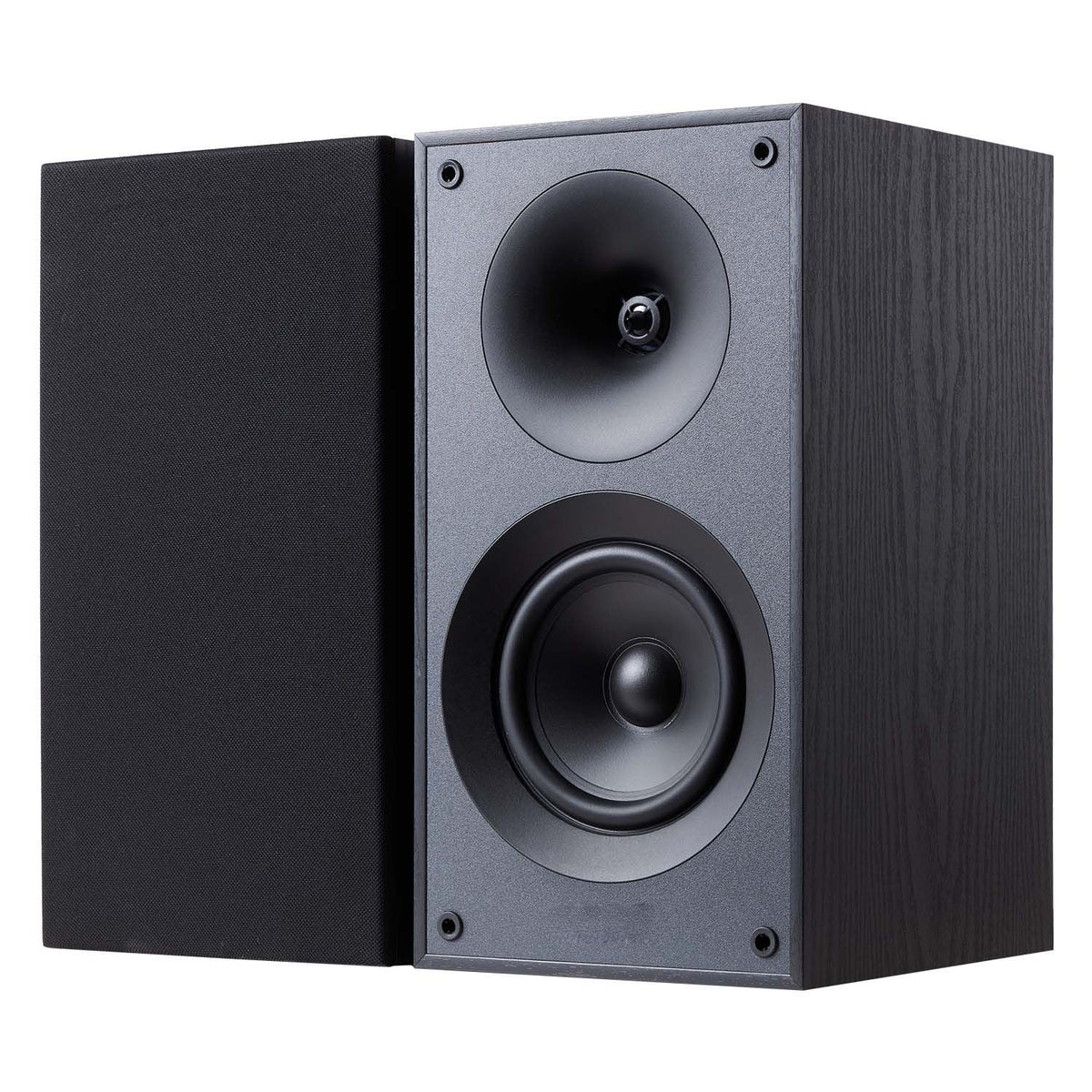 Passive Bookshelf Speaker, 300W, Book Shelf Stereo Speakers with 5.25-Inch Woofer and 1-Inch Tweeter, Detachable Grille, 65Hz-20KHz Frequency Response, Wooden Enclosure (1 Pair)