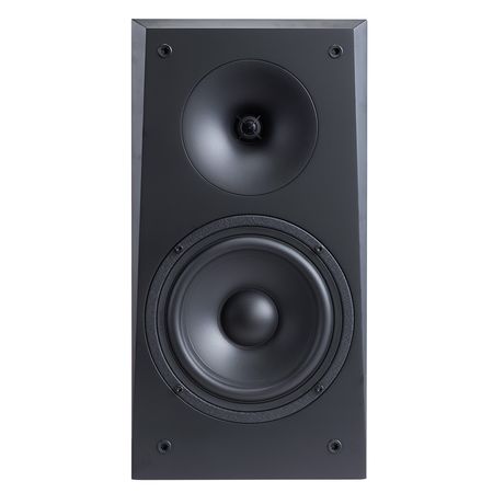 Passive Bookshelf Speaker, 300W, Book Shelf Stereo Speakers with 6.5-Inch Woofer and 1-Inch Tweeter, Detachable Grille, 55Hz-20KHz Frequency Response, Wooden Enclosure, for Home Theater (1 Pair)