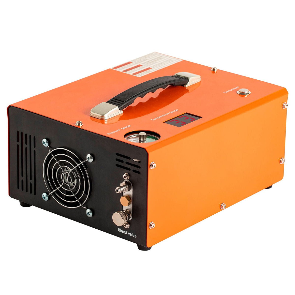 PCP Air Compressor, 4500PSI Portable PCP Airgun Compressor with Built-in Converter, Auto-Stop | DC12V/AC120V | Oil & Water-Free Paintball Tank Compressor Pump for Air Rifle, Scuba Diving Bottle