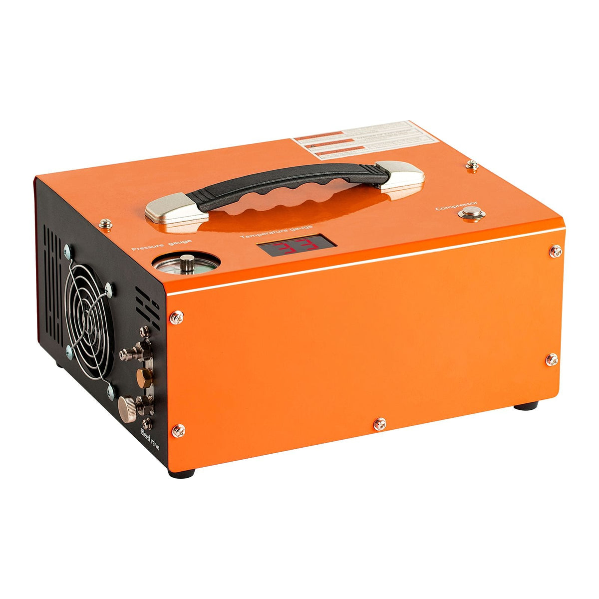 PCP Air Compressor, 4500PSI Portable PCP Airgun Compressor with Built-in Converter, Auto-Stop | DC12V/AC120V | Oil & Water-Free Paintball Tank Compressor Pump for Air Rifle, Scuba Diving Bottle