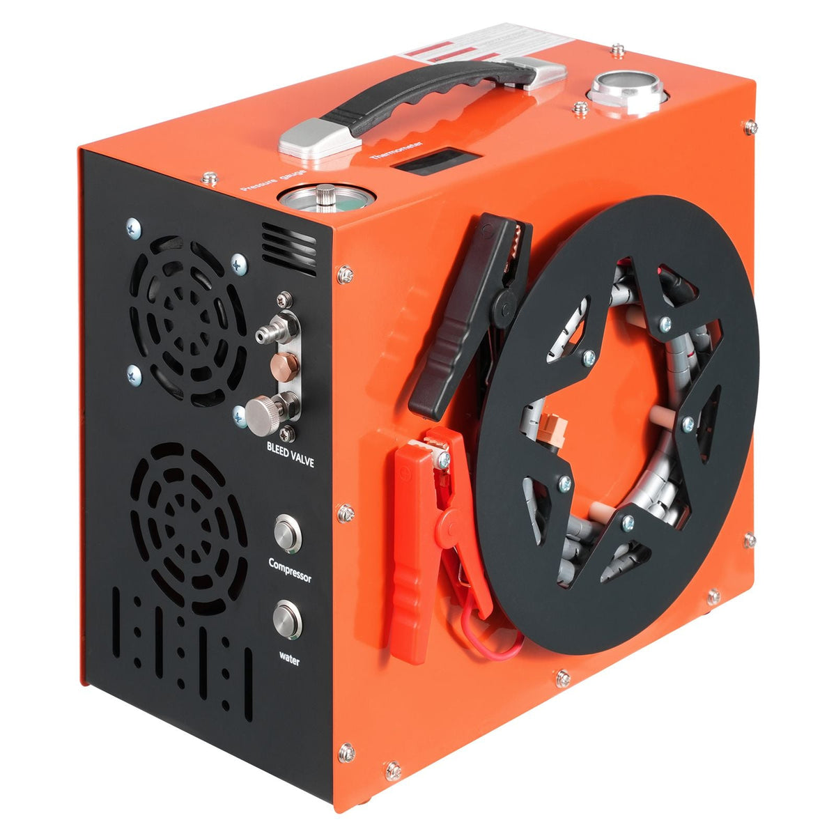 PCP Air Compressor, 4500PSI/30Mpa Portable PCP Airgun Compressor - Built-in Water and Fan Cooling System, Auto-Stop | DC12V/AC120V Paintball Tank Compressor for Air Rifle, Scuba Diving Bottle