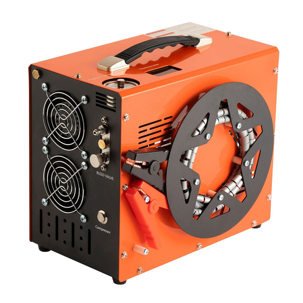 PCP Air Compressor, 4500PSI/30Mpa Portable PCP Airgun Compressor with Built-in Power Converter, Auto-Stop | DC12V/AC120V | Oil & Water-Free Air Rifle, Paintball and Scuba Tank Compressor Pump