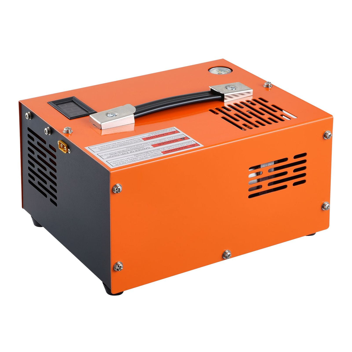 PCP Air Compressor, 4500PSI/30Mpa Portable PCP Airgun Compressor with External Converter, DC12V, AC115V | Oil & Water-Free | Manual-Stop Air Rifle, Paintball and Scuba Tank Compressor Pump