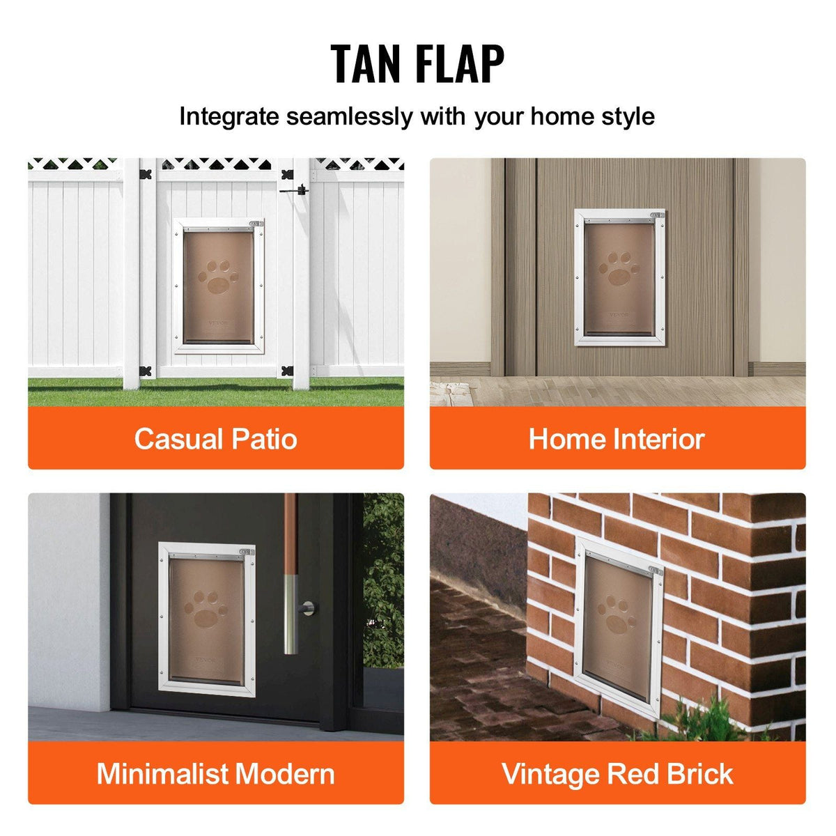 Pet Door Replacement Flap, Compatible with Flap Pet Doors, Measures 10.25" x 16.25" Longer Lasting, Weather-proof, Thickened PVC Dog Door Replacement Flap with Long Magnetic Strip (Large)