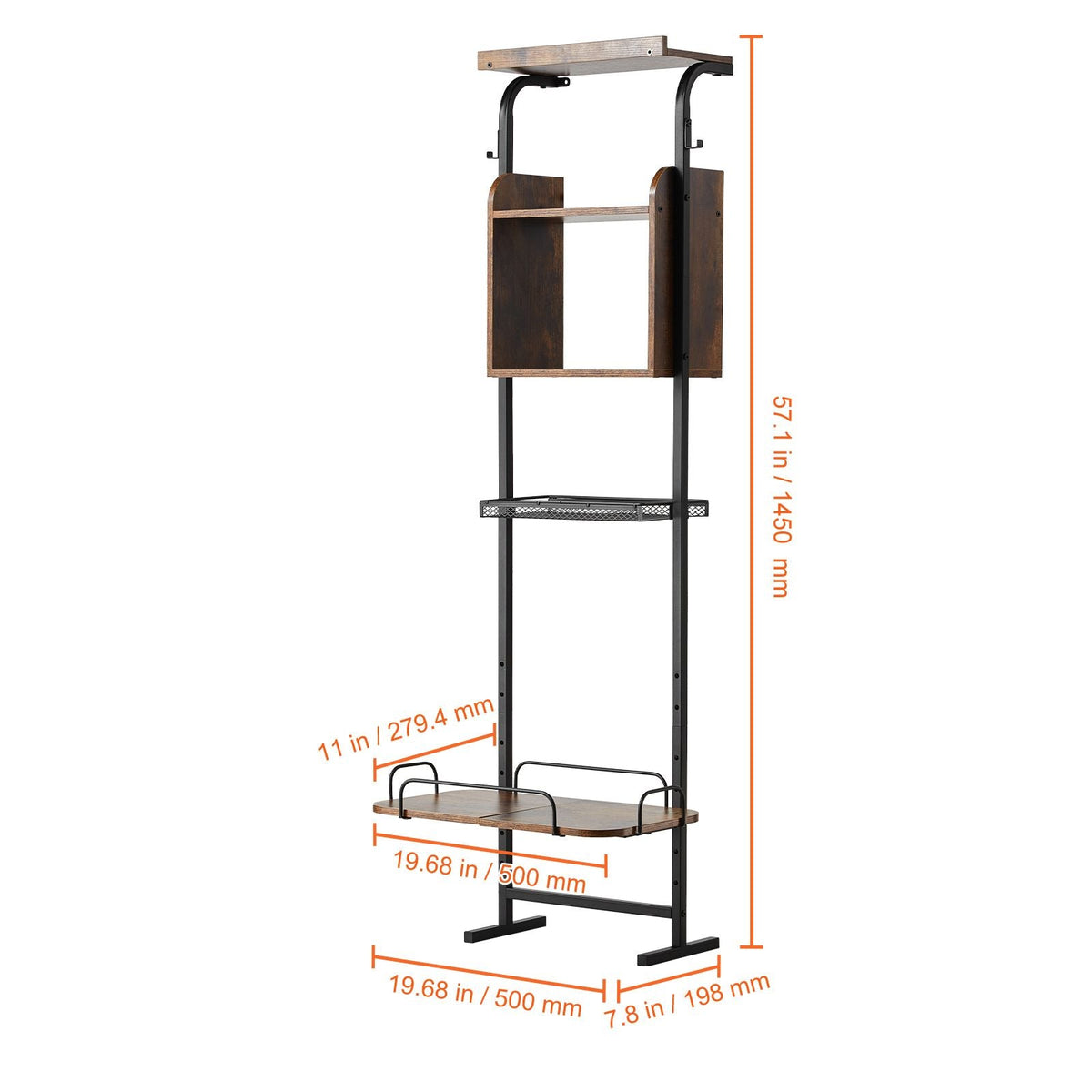 Pet Feeding Station with Storage, Elevated Dog Bowls, Raised Dog Bowl Stand, Dog Food Storage and Feeder Station with Storage Shelves, Pet Toy Storage Organizer, for Large Medium Small Dogs