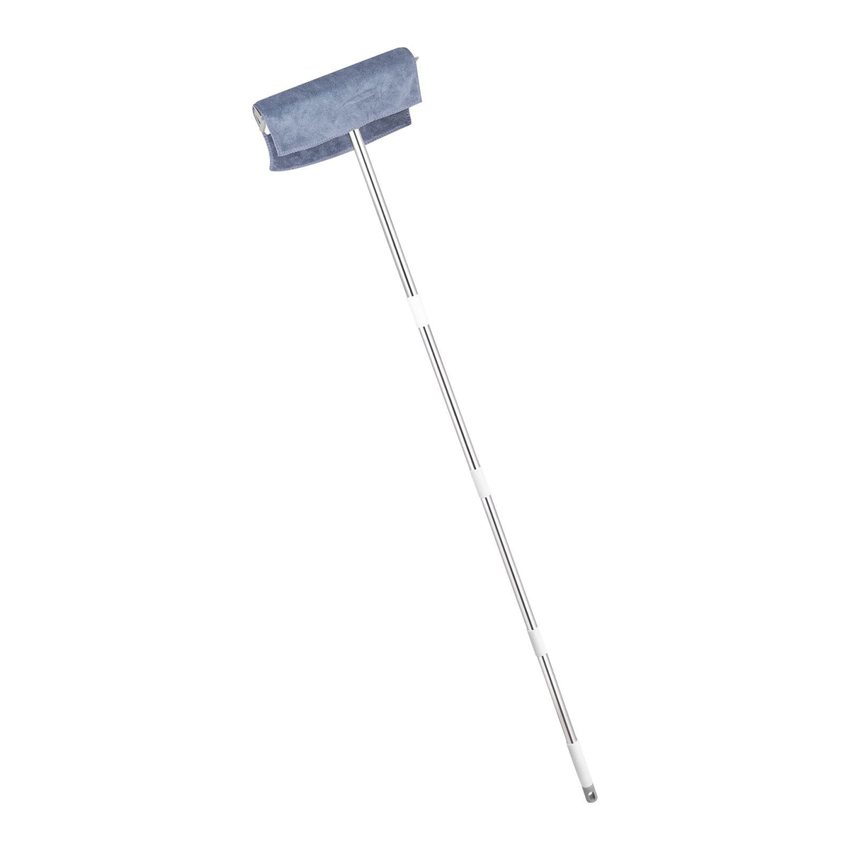 Pet Hair Removal Broom, 58.46 in Adjustable Long Handle, Rubber Broom with Built in Squeegee Reusable Dog Cat Hair Remover, for Couch Furniture Hardwood Floor Tile